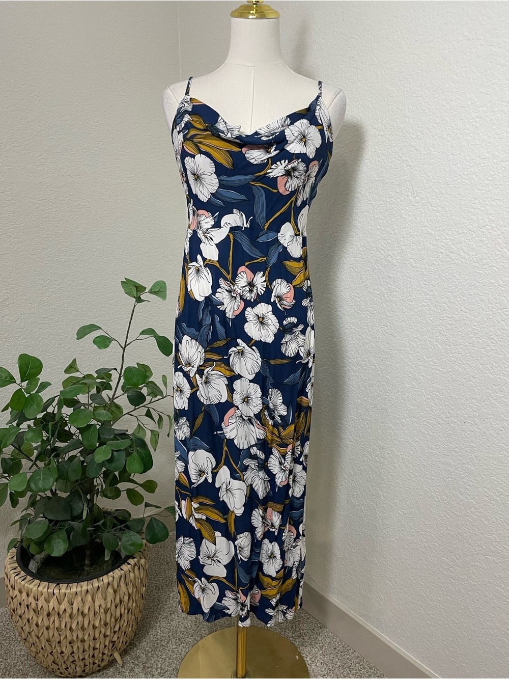 MINKPINK Pacifico Midi Slip Dress | NWT | Size Small | Floral Maxi Dress
